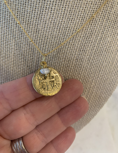 Ancient Cross Coin Necklace