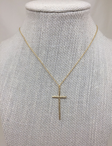 Natural Diamond Cross Medallion – Ann 
